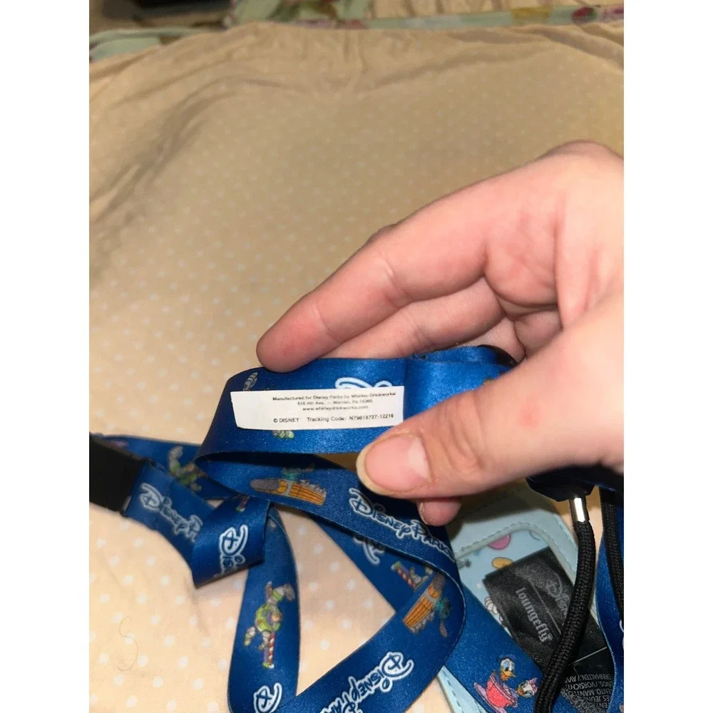 Disney Parks Loungefly Mickey Friends Birthday Celebration Lanyard ID Holder